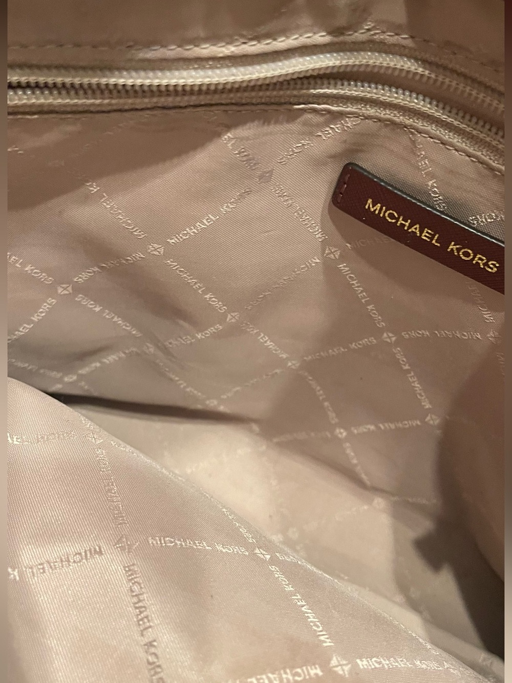 Michael Kors East West Susannah Leather Merlot Tote - Picture 10 of 10